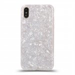 Wholesale iPhone Xs / X IMD Dream Marble Fashion Case (Rainbow White)